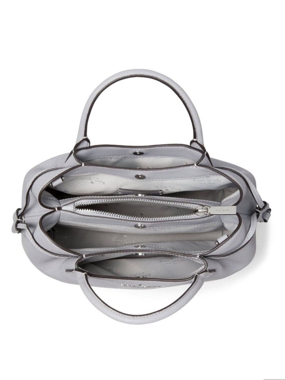 BNWT Kate Spade Dumpling Small Satchel Bag in Sold Out Mountain Grey - Picture 4 of 8